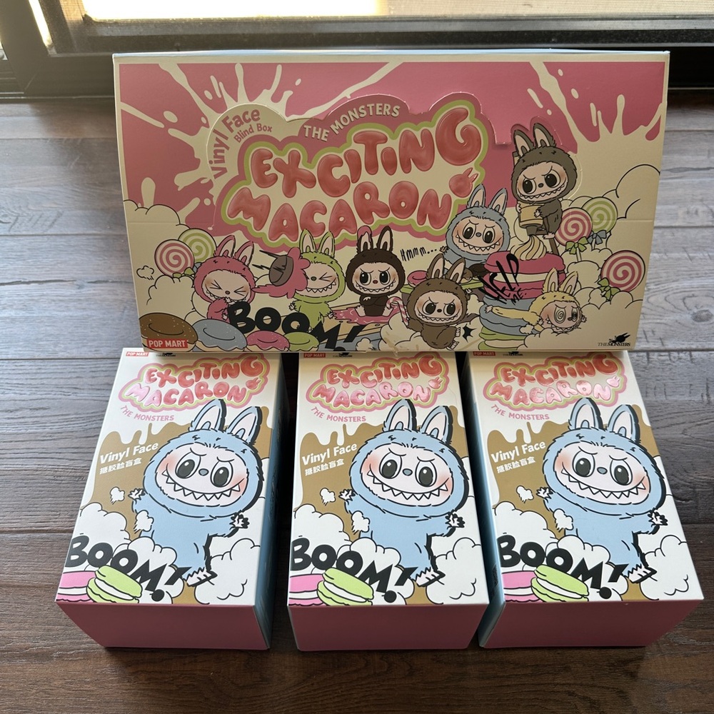 Fun & Colorful Pop Mart LABUBU Macaron Vinyl Face – Mystery Box